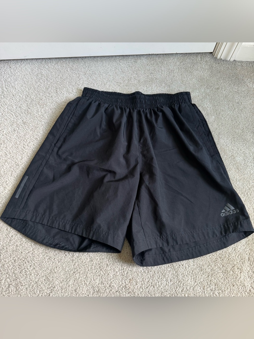 Black Adidas Men’s 7” Inseam Running / Athletic Shorts Workout Gym